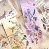 3 Piece Feather Journal Stickers PET Art Journal Embellishment Scrapbooking DIY Art Craft