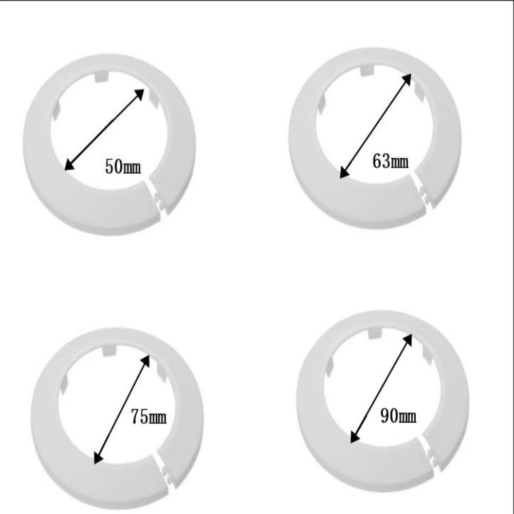 10pcs PP Decoration Plastic Drain Line Coverd White Cover  Water Pipe