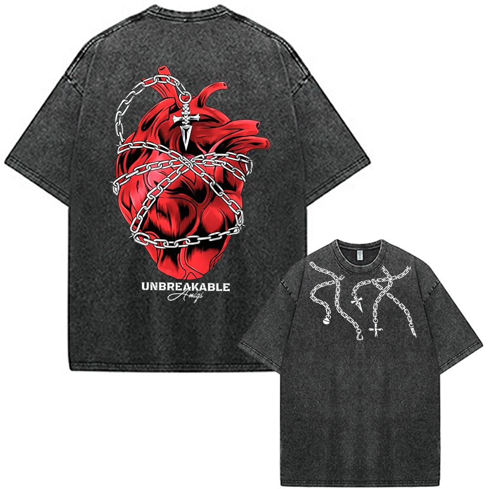 2026 Hot Sale Anime Hunter X Hunter Killua Zoldyck Meruem Manga Vintage Washed T-shirt Men Women Fashion Casual Cotton Short Sleeve T-shirts Top