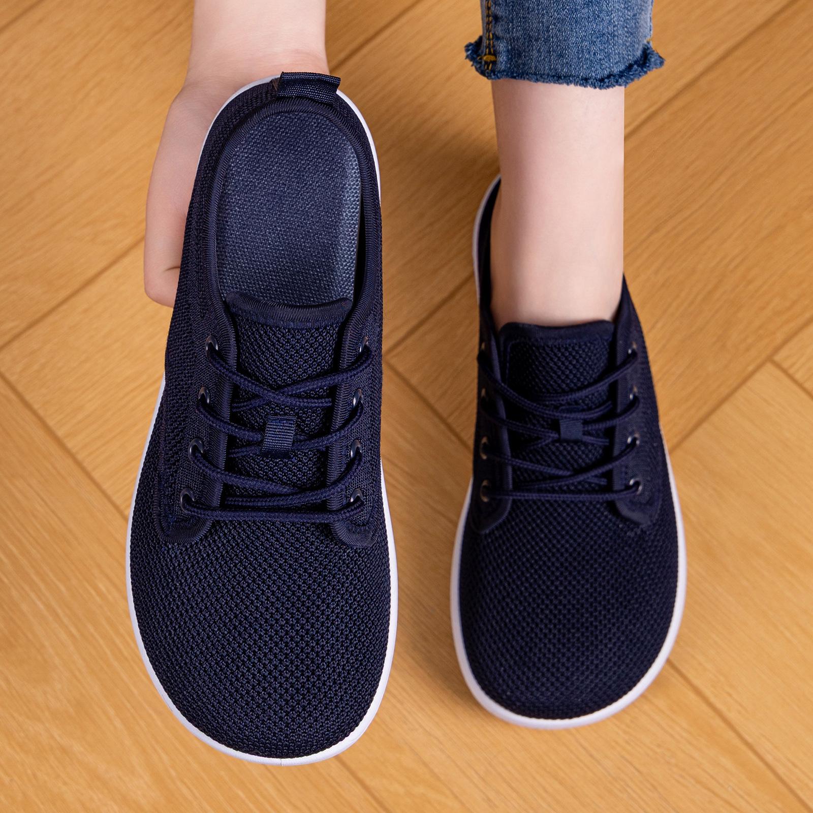 Women s Wide Fit Breathable Flyknit Casual Shoes 37