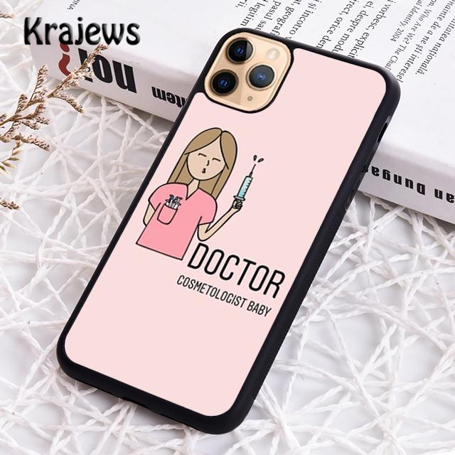 Krajews Cute Nurse Girl Soft Phone Case Cover For IPhone 18 17 Air 16 15 14 Plus 11 12 13 Pro Max Coque Shell Fundas