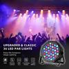 18/36 Led Par Lights Single Color Ultra Thin Stage Lighting, Dj Party Dance Studio Wash Lights Professional Stage Par Can Lighting