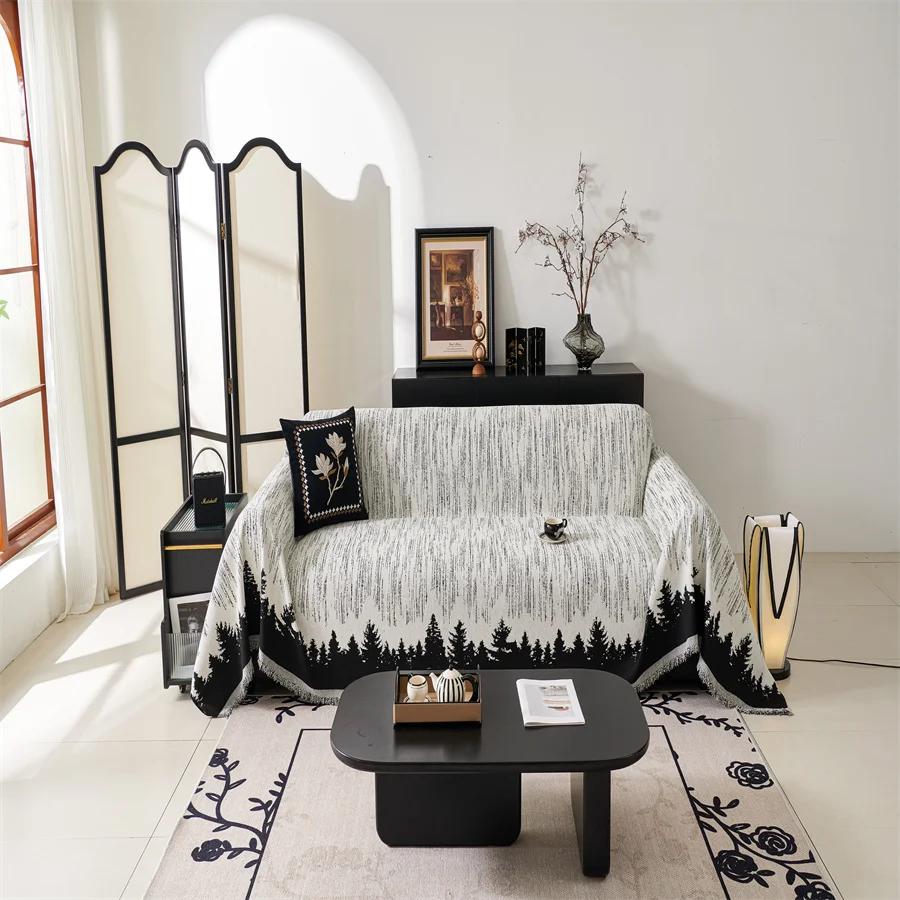 Chenille Sofa Towel Full Cover Cloth Light Luxury Anti-cat Scratch Non-slip Sofa Cushion Universal Sofa Cover All-inclusive