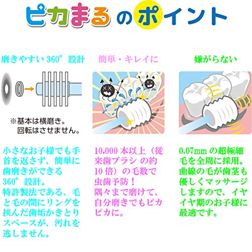 Vivatec Pikamaru Children's Duck Toothbrush, 360 Degrees