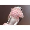 Lace Pearl Big Flower Princess Sandals, Crystal Soft Sole Peep Toe Shoes for Girls