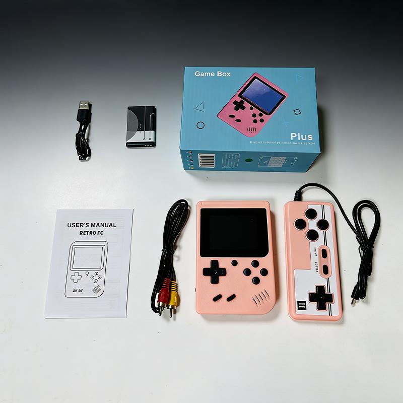 400-In-1 Macaron Dual-Player Handheld Game Console - Perfect Gift Mini Handheld Game Portable Classic Retro Games Arcad