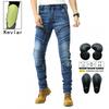 Mens Kevlar Reinforced Motorcycle Riding Pants Off-Road Street Use Abrasion Resistant Protective Gear