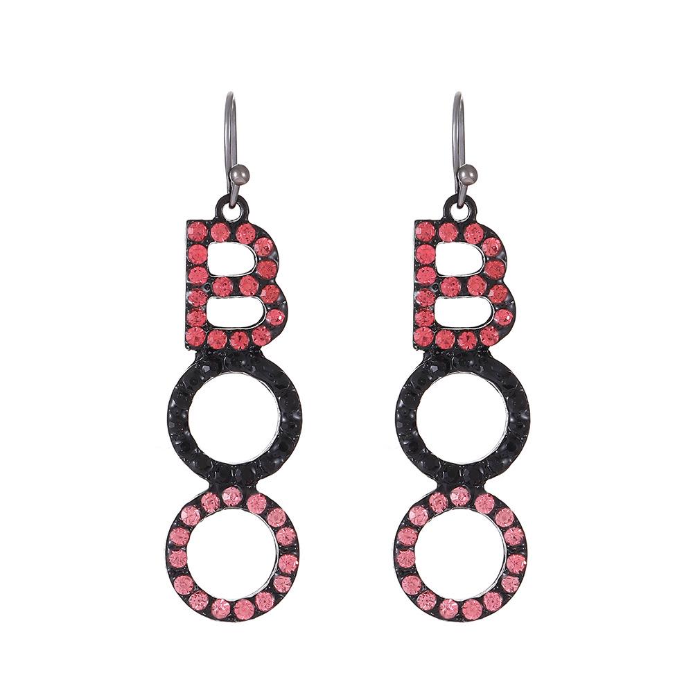 Damen Halloween Ohrringe: Lustige kleine Teufel-, Fledermaus-, Spinnen- und Kürbis-Designs