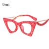 2022 New Fashion Retro Cat Eye Anti Blue Light Glasses For Women Vintage Clear Computer Eyeglasses Ladies Reading Wholesale