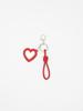 Handmade Woven PU Rope Mirror Keychain Bag Ornament