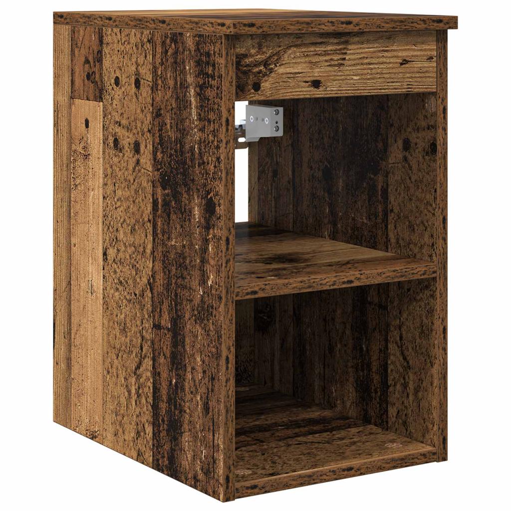 Bathroom Furniture Set 5 pcs Reclaimed Wood Effect Engineered Wood and Glass