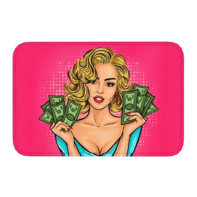 Personnalisé Wow Pop Art Sexy surpris dame paillasson antidérapant entrée cuisine salle de bain sol porte tapis dessin animé fille tapis