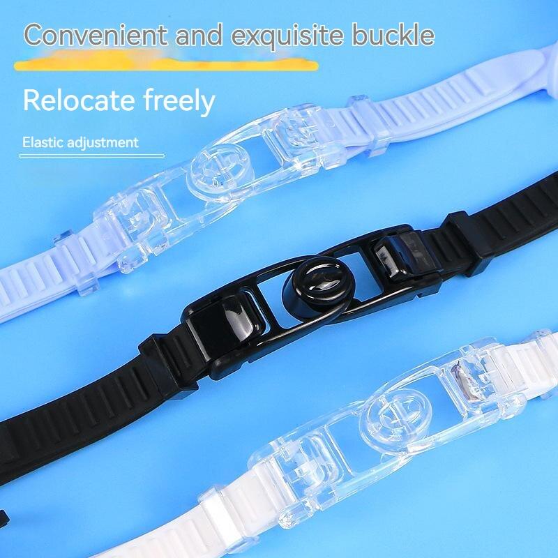 Adult Silicone Waterproof Swimming Glasses Plating Clear Anti-Fog Large Frame Diving Goggles Swim Sports Eyewear with Earplug