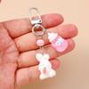 Cute Sea Otter Keychain Animal Key Ring Pendants for Women Girls Handbag Decor DIY Handmade Key Chain Jewelry Gifts