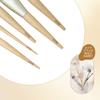EDTRE Silver Gray Makeup Brush Set of Soft Fiber with PU Leather Multifunctional Everyday Makeup Brush Portable and Suitable for Sensitive Beginner