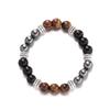 Natural Stone Tiger Eye Beads Bracelet Handmade Casual Jewelry for Men Women Fashion Adjustable Bracelet Hommes Bijoux Gift