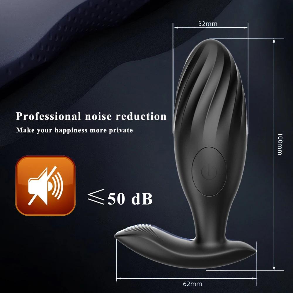 Vibrator 10 Speeds Anal Butt Plug Prostate Vibrating Massager Remote Control Female Masturbator Sex Toy for Women Men