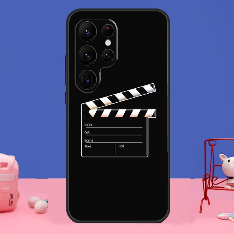 Film Clapperboard Case For Samsung Galaxy S23 S24 Ultra S21 S22 Plus Note 20 Note 10 S8 S9 S10 S20 FE Cover