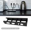 Convenient Wire Management Tray Adjustable Charging Cable Storage Shelf No Drilling Power Cord Holder for Office