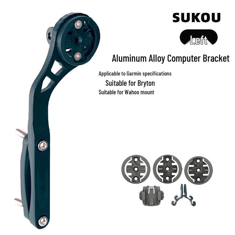 High-Strength Aluminum Alloy Road Bike Handlebar with Integrated Speedometer Mount