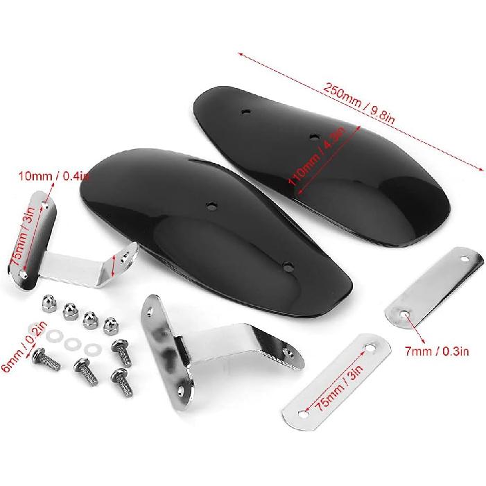Motorcycle Hand Guards Handguards, 1 Pair Motocross Handguards Wind Deflector Protectors for Most Motorcycles, Universal for Off Road ATV for for for