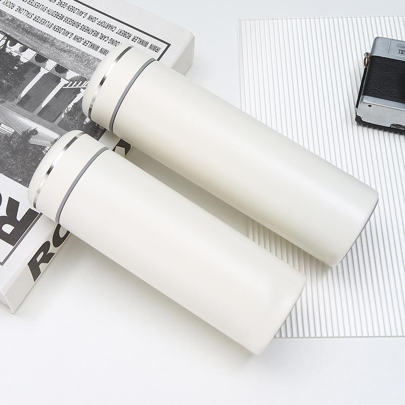 350/480ml New 304 Stainless Steel Insulated Bottle Tea Separation Double-layer Vacuum Straight Cup Outdoor Car Cup