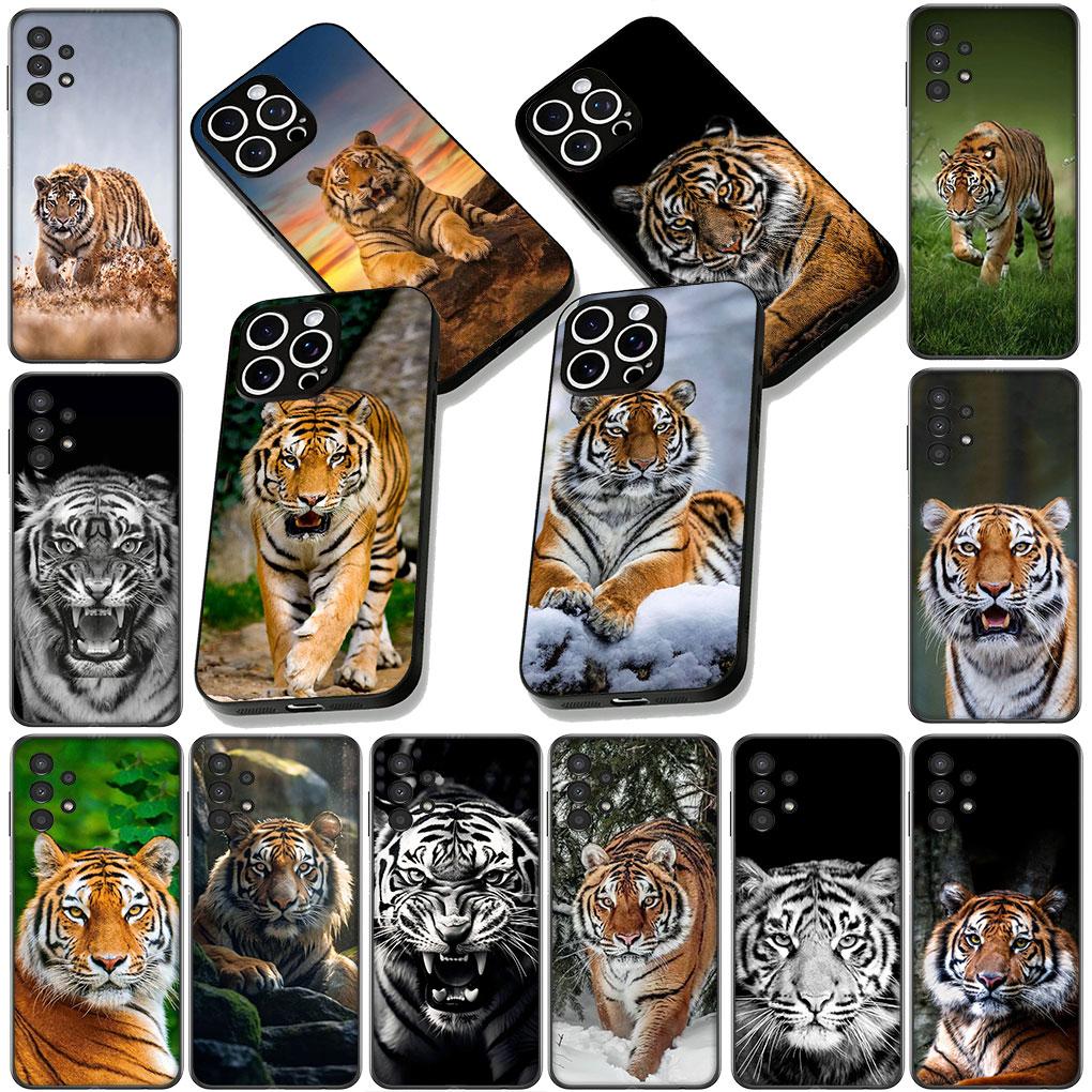 Soft Cover for Samsung Galaxy A05 A06 A14 A50 A51 A52 A12 A13 A17 A70 A07 A25 A26 A56 A23 M53 Coque Phone Case Tiger Lion Art