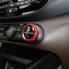 For Kia Soul -2025 2PCS High-End Version Aluminum Red Blue Black Air Conditioner Knob Trim Ring Control Adjust Button Cover