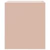 Nightstand Pink 34.5 X 39 X 44 Cm Steel
