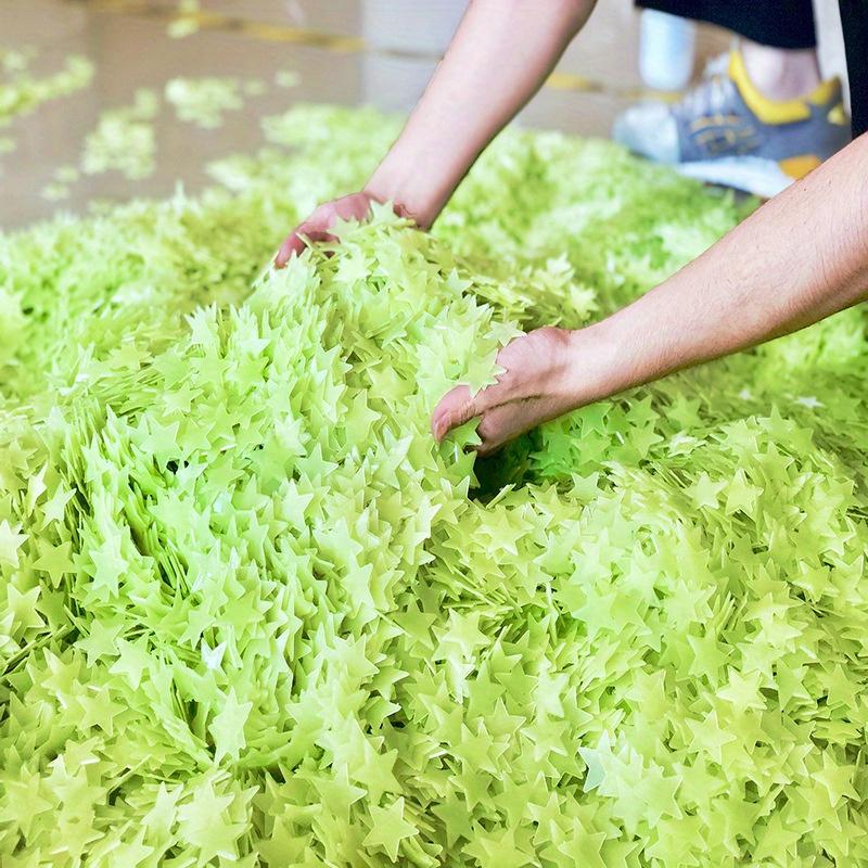 300pcs/500pcs Glow Star Wall Stickers - Glowing Plastic Pictures for Home Art Decoration and Ceiling Wall Decoration