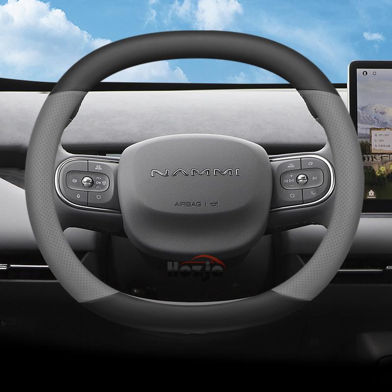Leather Car Steering Wheel Cover for Dongfeng Nammi Box 01 Accessories