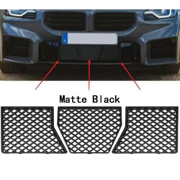 Kit Rete Griglia Paraurti Anteriore Auto 3 Pezzi Progettato Per Integrazione Senza Soluzioni di Continuità e Flusso d'Aria Migliorato Per Parte Auto BMW G87 M2 -2025
