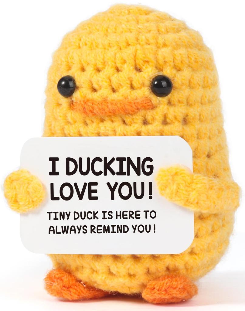 Handcrafted Wool Penguin Emoji Crochet Toy