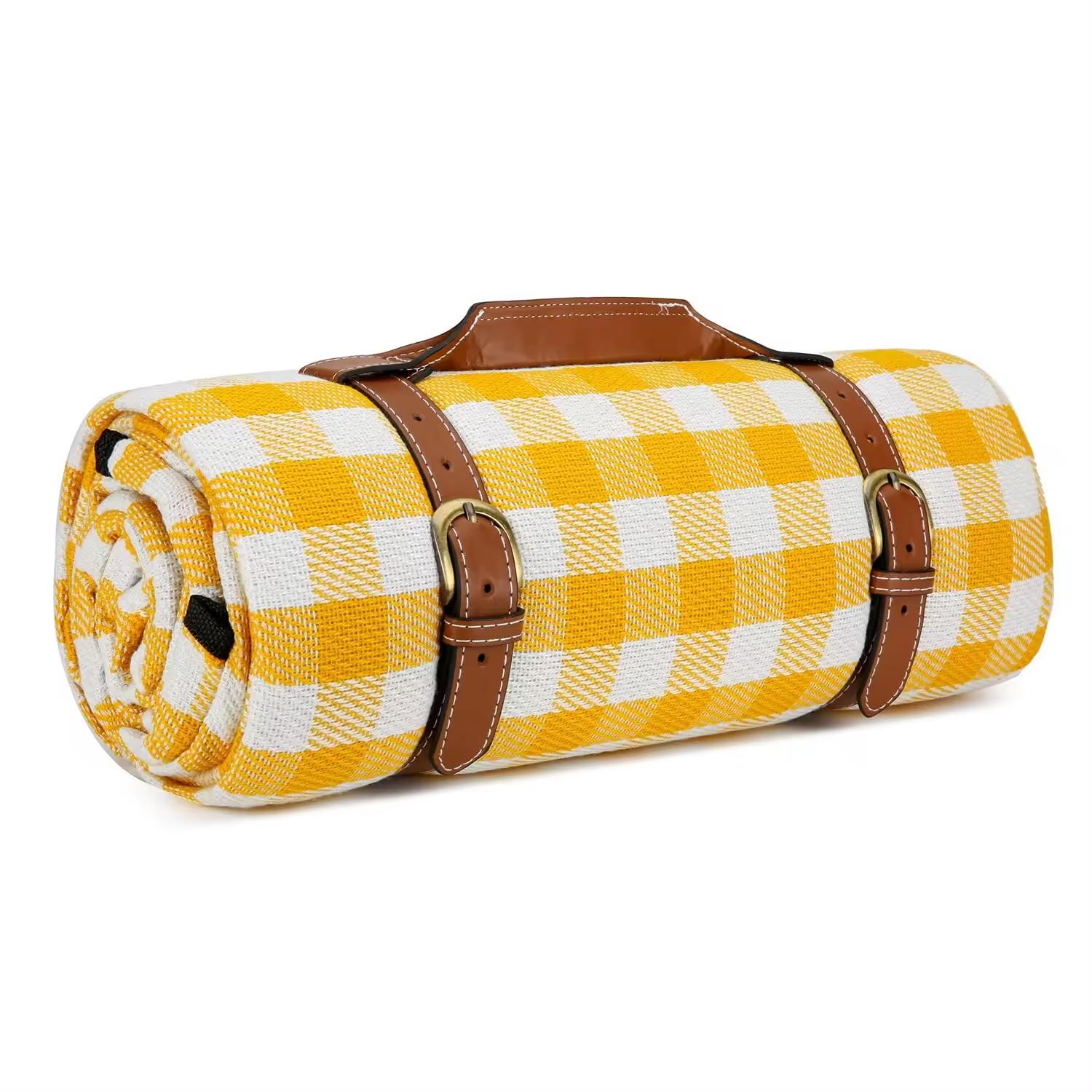 High Quality Large PEVA Plaid Travel Foldable Beach Outdoor Waterproof Picnic Foldable Rugs Picnic Mat 2024 150cm*200cm