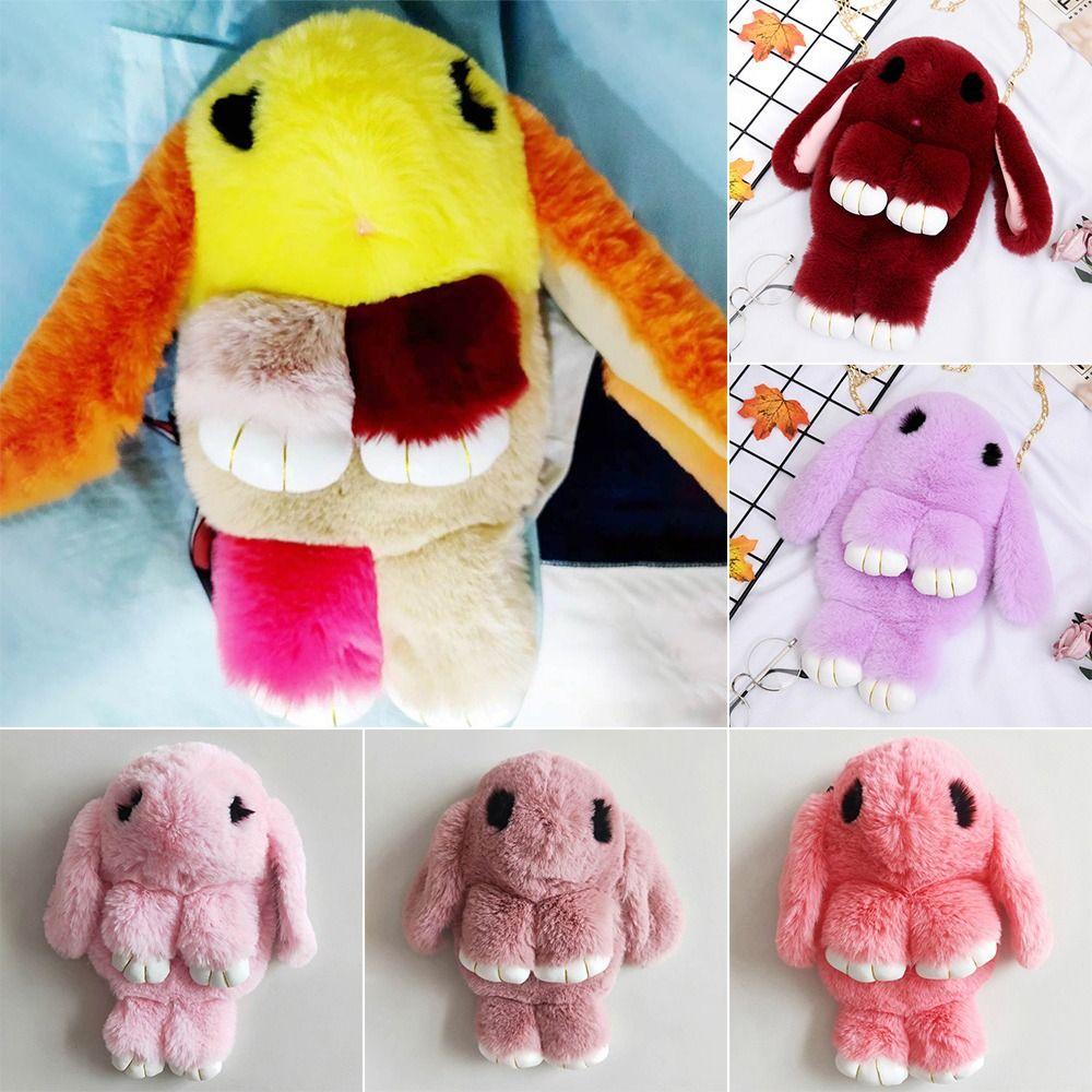 

Rabbit Two Shoulder Bag Cross Chain Schoolbag Luxury Crossbody Bag Women