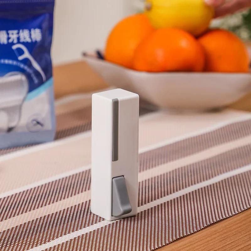 Caixa de armazenamento de fio dental sem fio dental portátil automático pop-up fio dental vara plástico organizador caixa 50pcs/saco fio dental
