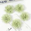 2/5Pcs 6CM Chiffon Fabric Artificial Flower For Home Room Wedding Invitation Artificial Flowers For Dress Decoration Accessories