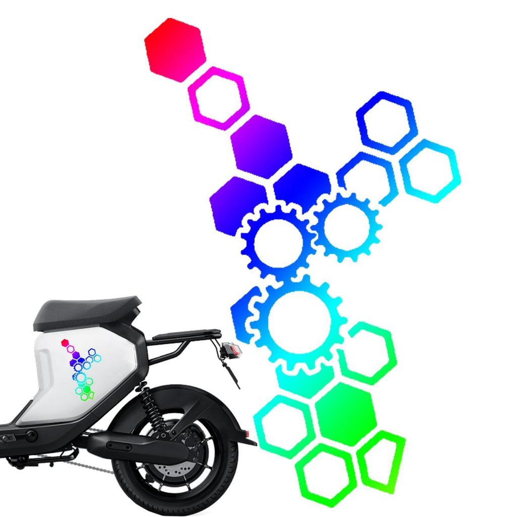 Honeycomb Decal Car | Creative Reflective Hexagon Car Decal | Reflective Body Sticker Honeycomb