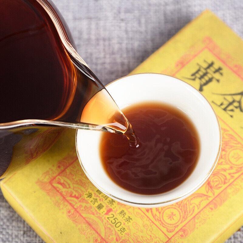 Чай Yunnan Pu er Ripe Golden Bud Ripe Tea Brick 250г — фото 5