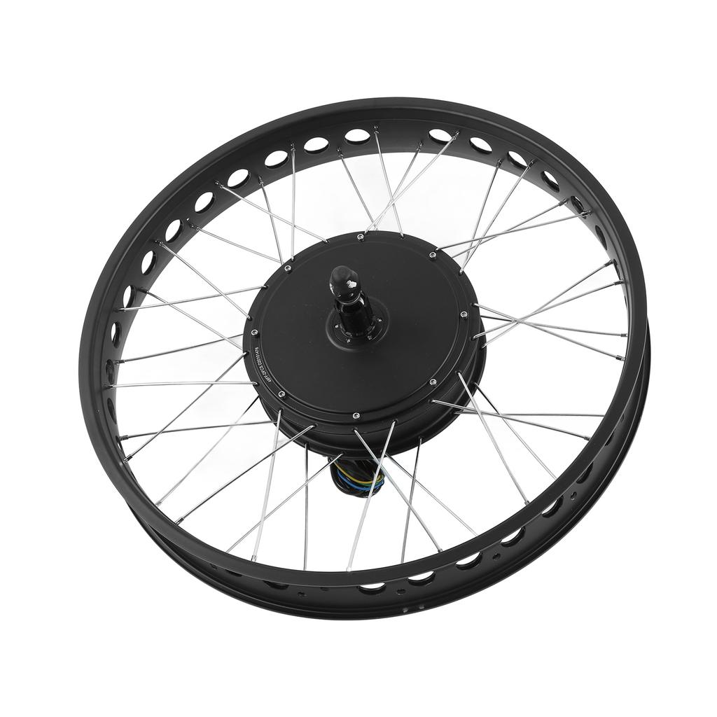 48V 1500W 26in Rear Motor Wheel Conversion Kit 35A Controller LCD3 Intelligent Panel for Snowmobile