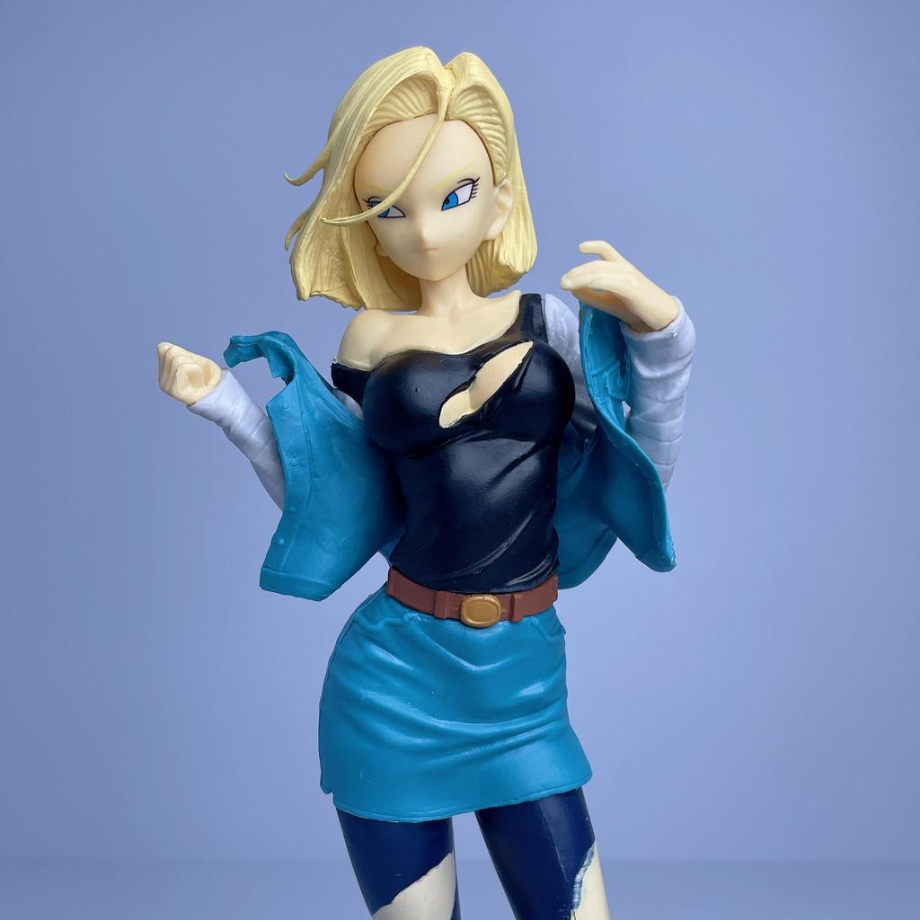 Green Dragon Ball Figure with Golden Hair & Blue Android GALS Series