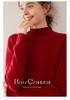 Women's Soft Cashmere Turtleneck Sweater - Solid Color, Loose Fit, Slimming Design for Autumn & Winter