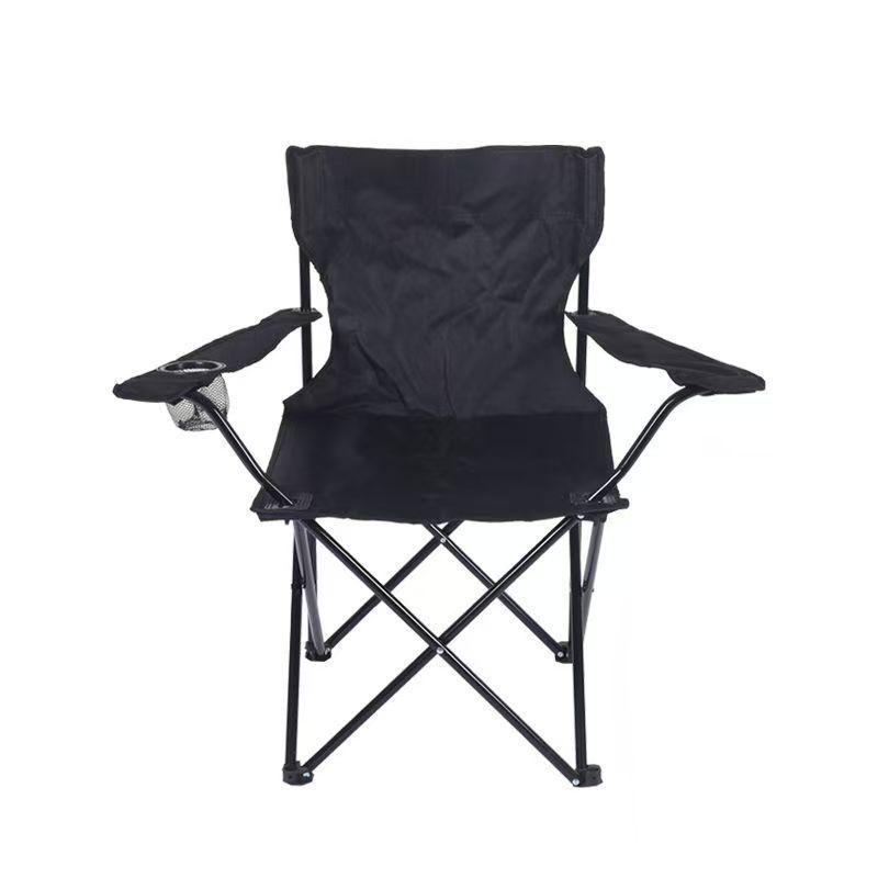 Portable Outdoor Folding Chair with Backrest and Armrests for Camping, Sketching, Fishing, and Beach Activities