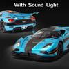 1/24 Koenigsegg One1 Alloy Model Samochodu Zabawka Diecast z Dźwiękiem i Światłem Pull Back Symulacja Skala Model Samochodu Zabawka dla Chłopca Prezent Urodzinowy