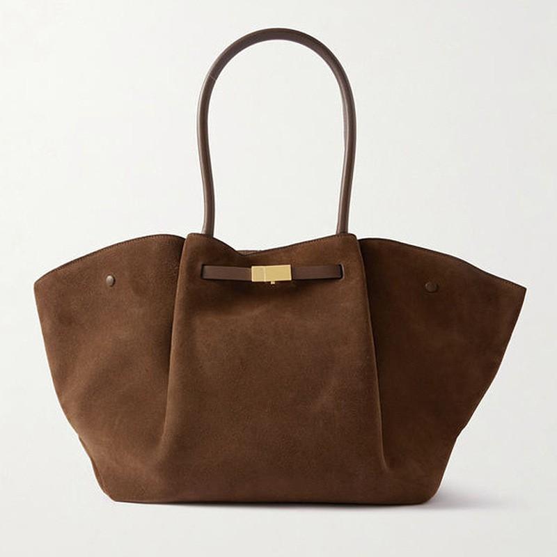 Niche Wing Bag Simple Fashionable Tote High-quality Large-capacity Lychee Pattern Casual Shoulder