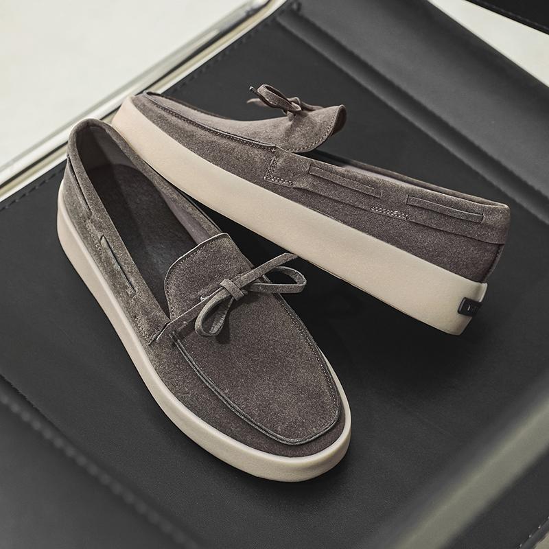 Fashion Men Loafers Outdoor Casual Shoes Comfortable Slip On Flats Breathable Lightweight Lazy Shoes Driving Shoes Walking Shoes