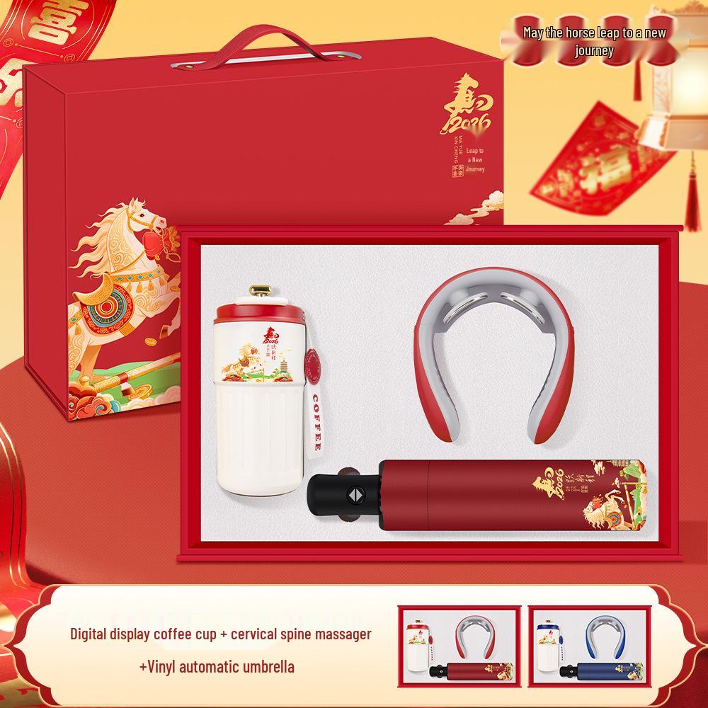 Year of the Horse Luxury Coffee Thermos Set – Ideal for Corporate Gifts, Events, and Client Appreciation