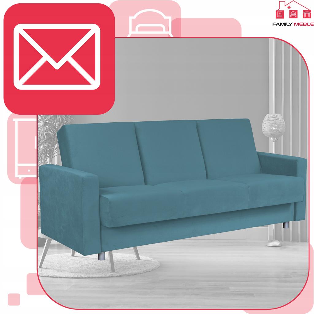 Sofa Sofa Alicja Sofa Bed Bonell Bed Family Furniture Blue