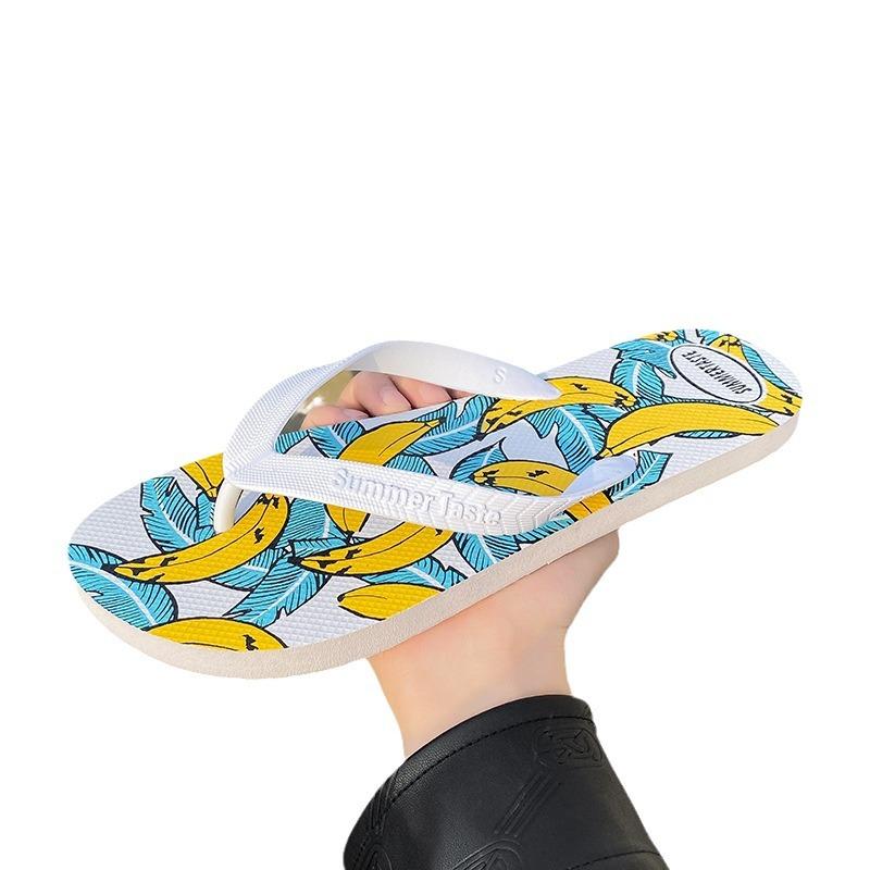 Flip-flops Men Wear Personalized Beach Slippers Men Personalized Students Non-slip Cool Slippers