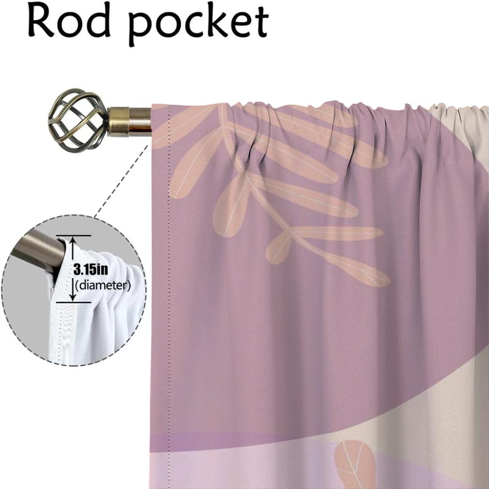 Curtains Child Room Concise Style Plants Halloween Decoration Tulle for Bedroom Blackout Curtain Shades Home Interior Curtains
